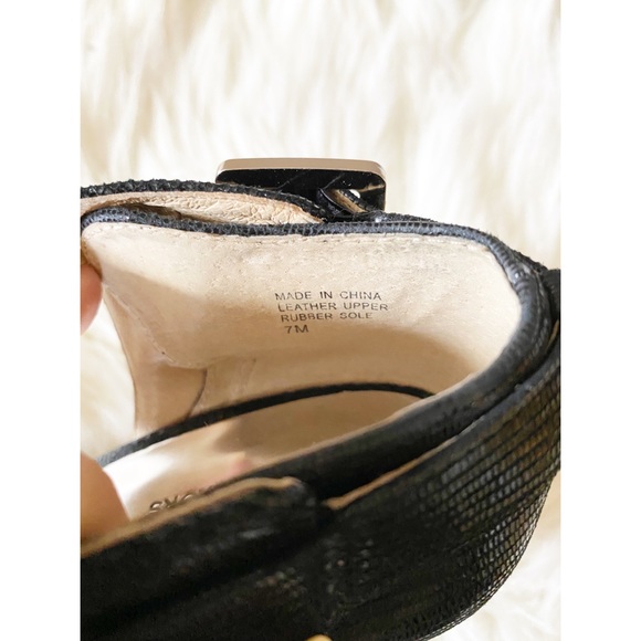 Michael Kors Black Leather Ankle Strap Heels - Picture 6 of 6